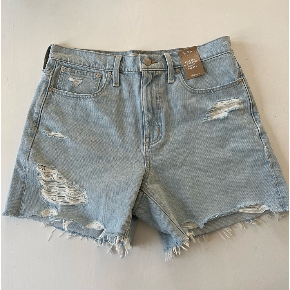 Madewell Relaxed Mid-Length Denim Shorts
